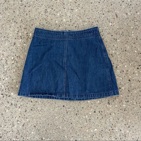 Brandy Melville Dark Denim Mini Skirt - Picture 3 of 4